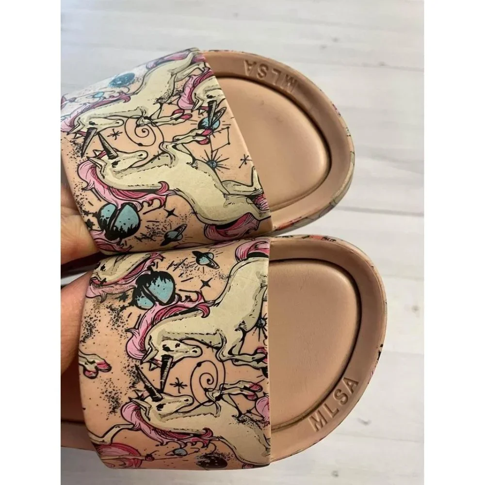Mel by Mini Melissa Unicorn slides size 4‎